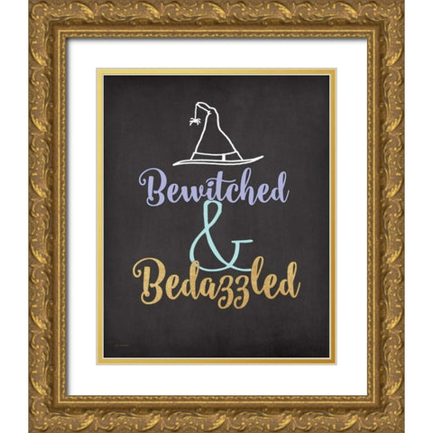 Bedazzled Gold Ornate Wood Framed Art Print with Double Matting by Moulton, Jo