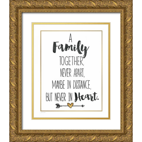 Family Together Gold Ornate Wood Framed Art Print with Double Matting by Moulton, Jo