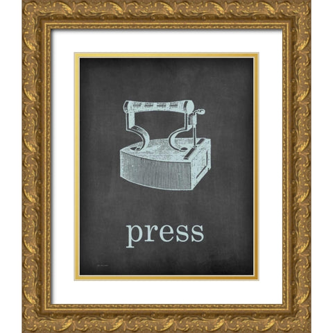 Press Gold Ornate Wood Framed Art Print with Double Matting by Moulton, Jo