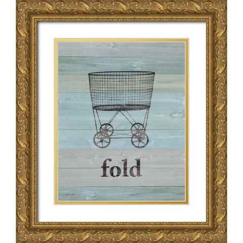 Fold on Wood Gold Ornate Wood Framed Art Print with Double Matting by Moulton, Jo