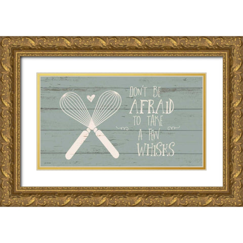 Whisks Gold Ornate Wood Framed Art Print with Double Matting by Moulton, Jo