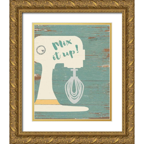 Mix It Up Gold Ornate Wood Framed Art Print with Double Matting by Moulton, Jo
