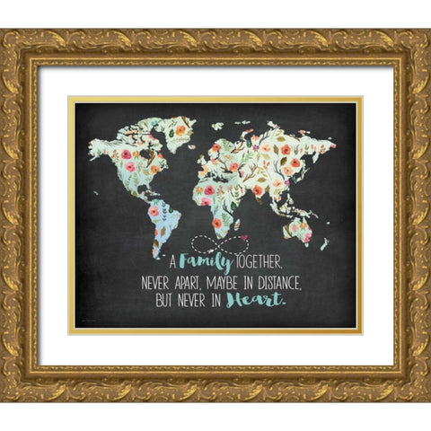 Family Together Gold Ornate Wood Framed Art Print with Double Matting by Moulton, Jo