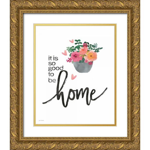 Home Gold Ornate Wood Framed Art Print with Double Matting by Moulton, Jo