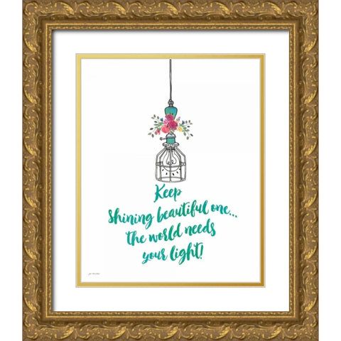 Home Gold Ornate Wood Framed Art Print with Double Matting by Moulton, Jo