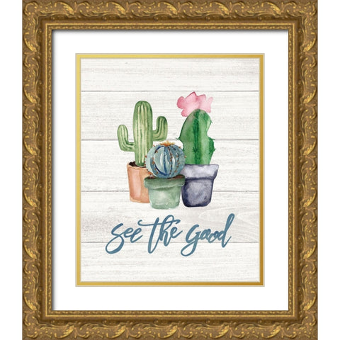 See the Good Gold Ornate Wood Framed Art Print with Double Matting by Moulton, Jo