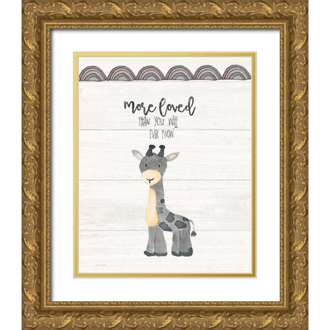 More Loved Gold Ornate Wood Framed Art Print with Double Matting by Moulton, Jo