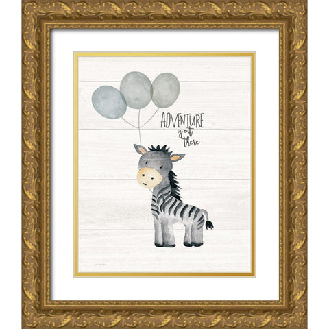 Adventure Gold Ornate Wood Framed Art Print with Double Matting by Moulton, Jo