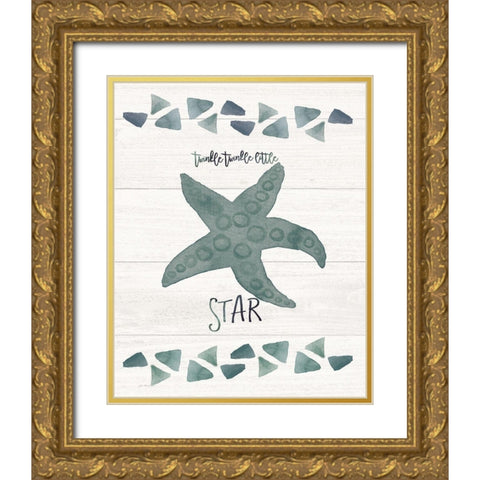 Twinkle Little Star Gold Ornate Wood Framed Art Print with Double Matting by Moulton, Jo