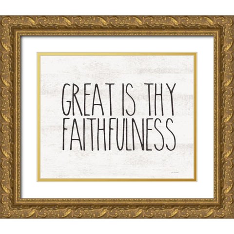 Faithfulness Gold Ornate Wood Framed Art Print with Double Matting by Moulton, Jo