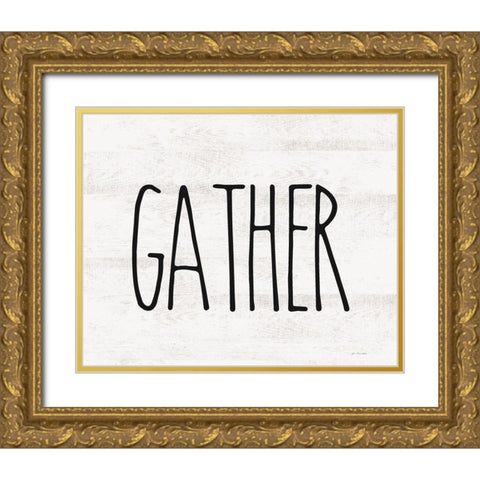 Gather Gold Ornate Wood Framed Art Print with Double Matting by Moulton, Jo