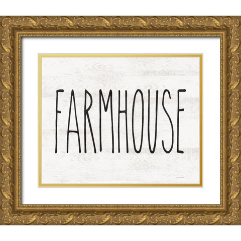 Farmhouse Gold Ornate Wood Framed Art Print with Double Matting by Moulton, Jo