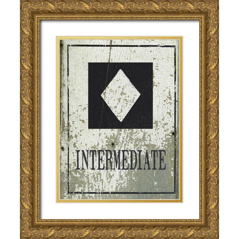 Intermediate Gold Ornate Wood Framed Art Print with Double Matting by Moulton, Jo