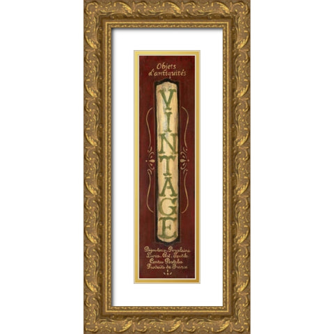 Vintage Gold Ornate Wood Framed Art Print with Double Matting by Moulton, Jo