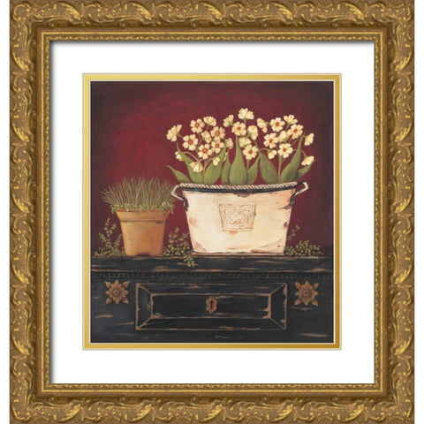 Winter Whites Gold Ornate Wood Framed Art Print with Double Matting by Moulton, Jo