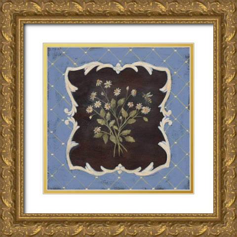 Sweet Chamomile Gold Ornate Wood Framed Art Print with Double Matting by Moulton, Jo
