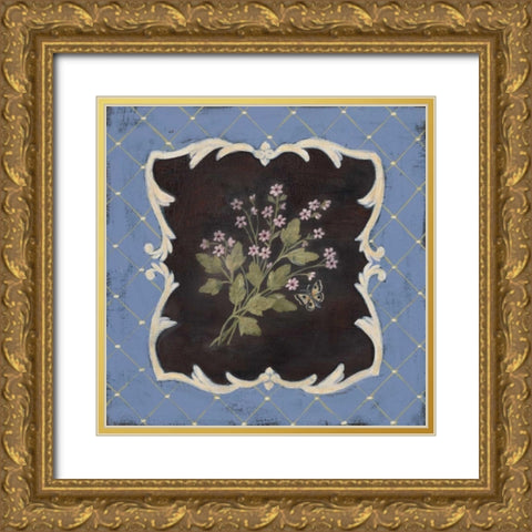 Silent Thyme Gold Ornate Wood Framed Art Print with Double Matting by Moulton, Jo
