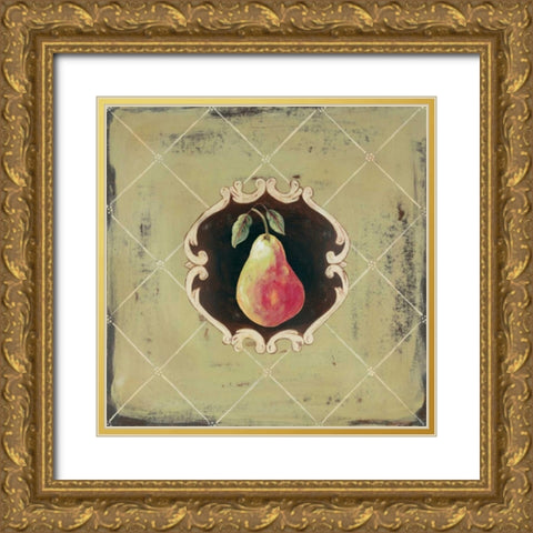 Poire Gold Ornate Wood Framed Art Print with Double Matting by Moulton, Jo