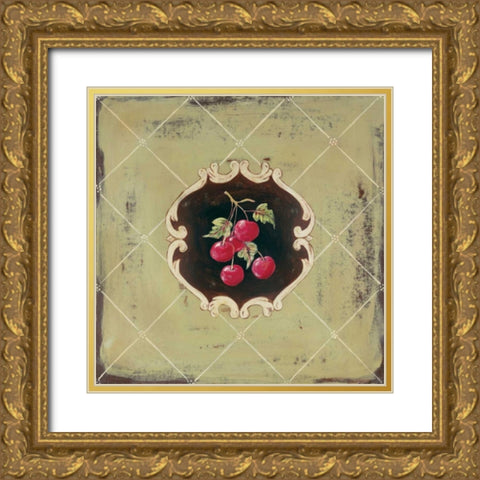 Cherise Gold Ornate Wood Framed Art Print with Double Matting by Moulton, Jo