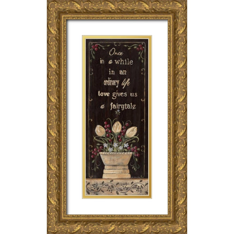 Fairytale Gold Ornate Wood Framed Art Print with Double Matting by Moulton, Jo