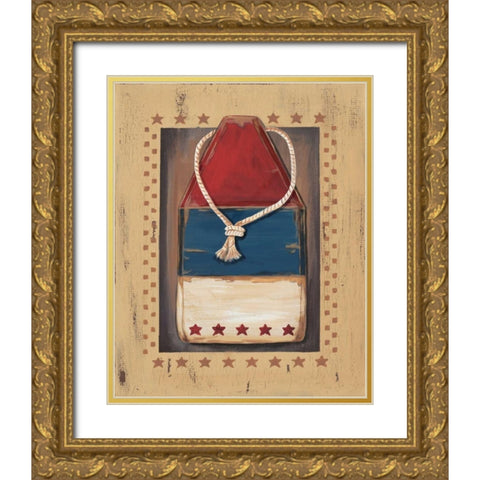 Buoy Gold Ornate Wood Framed Art Print with Double Matting by Moulton, Jo