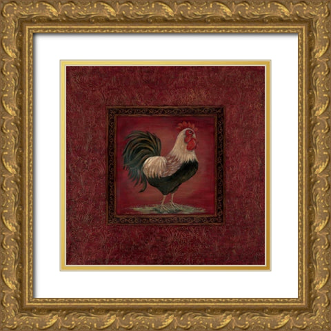 Oh Crow Up! Gold Ornate Wood Framed Art Print with Double Matting by Moulton, Jo