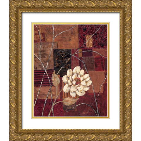 New Dimensions II Gold Ornate Wood Framed Art Print with Double Matting by Moulton, Jo