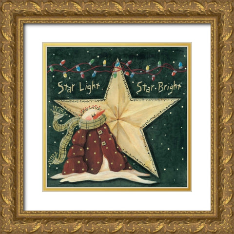 Star Light-Star Bright Gold Ornate Wood Framed Art Print with Double Matting by Moulton, Jo