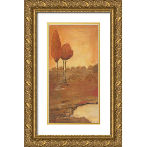 Natures Hue I Gold Ornate Wood Framed Art Print with Double Matting by Moulton, Jo