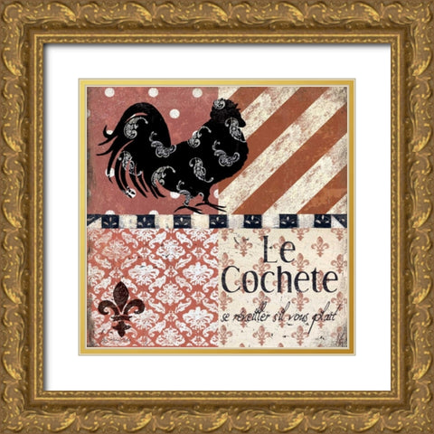 Le Cochete Gold Ornate Wood Framed Art Print with Double Matting by Moulton, Jo