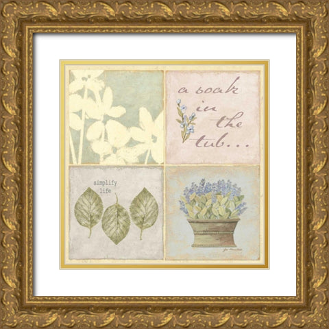 Tub Gold Ornate Wood Framed Art Print with Double Matting by Moulton, Jo