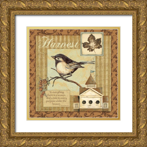 Harvest Gold Ornate Wood Framed Art Print with Double Matting by Moulton, Jo