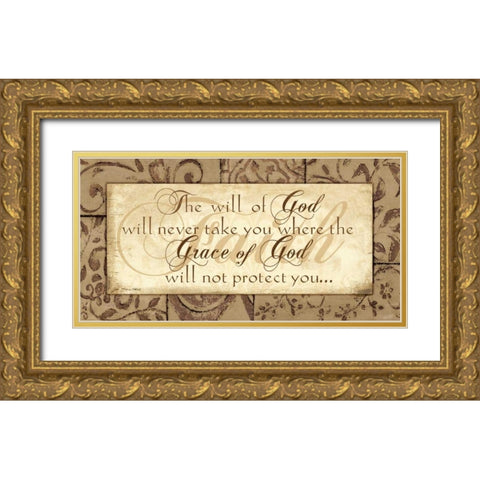 Grace of God Gold Ornate Wood Framed Art Print with Double Matting by Moulton, Jo