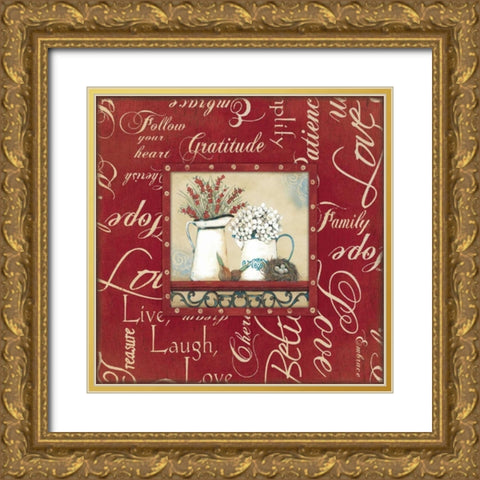 Inspired Season Gold Ornate Wood Framed Art Print with Double Matting by Moulton, Jo