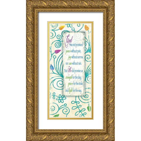 Promise Gold Ornate Wood Framed Art Print with Double Matting by Moulton, Jo