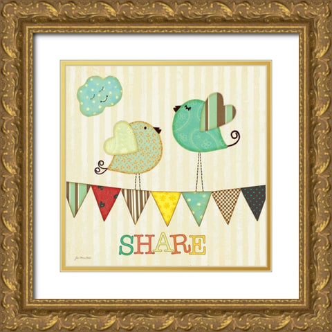 Share Gold Ornate Wood Framed Art Print with Double Matting by Moulton, Jo