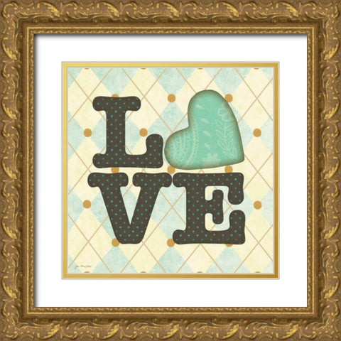 Love Boys Gold Ornate Wood Framed Art Print with Double Matting by Moulton, Jo