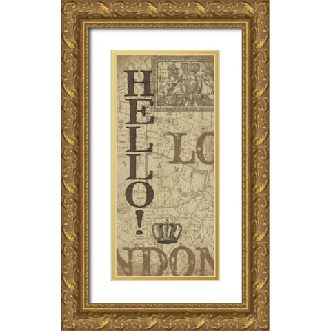 . Gold Ornate Wood Framed Art Print with Double Matting by Moulton, Jo