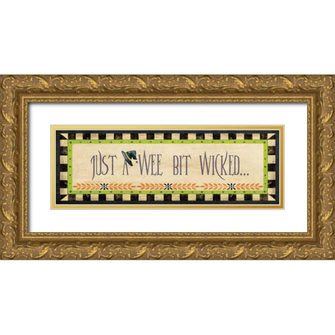 Wicked Gold Ornate Wood Framed Art Print with Double Matting by Moulton, Jo