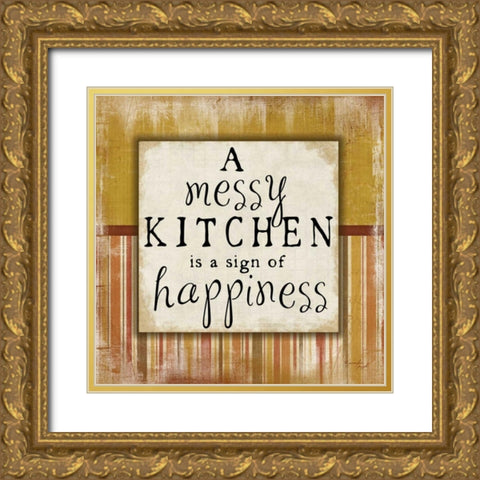 Messy Kitchen Gold Ornate Wood Framed Art Print with Double Matting by Pugh, Jennifer