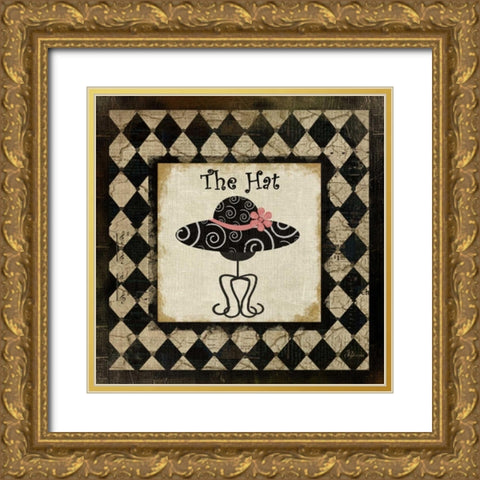 The Hat Gold Ornate Wood Framed Art Print with Double Matting by Pugh, Jennifer