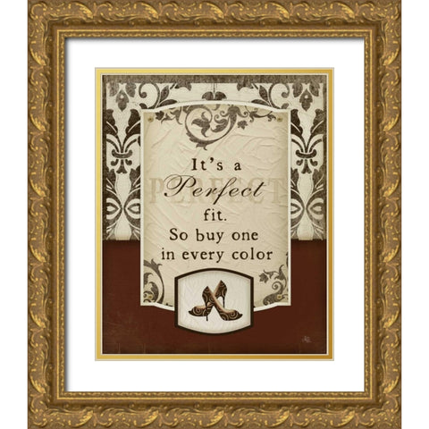 Perfect Fit Gold Ornate Wood Framed Art Print with Double Matting by Pugh, Jennifer