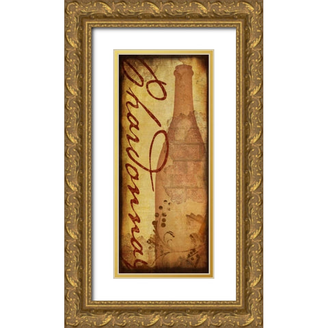 Chardonnay Gold Ornate Wood Framed Art Print with Double Matting by Pugh, Jennifer