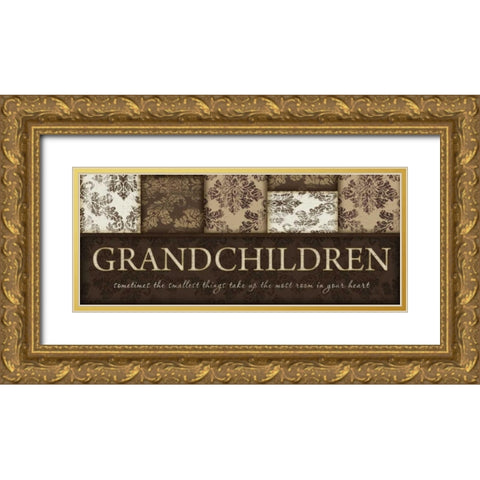 Grandchildren Gold Ornate Wood Framed Art Print with Double Matting by Pugh, Jennifer