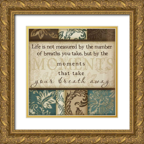 Moments Gold Ornate Wood Framed Art Print with Double Matting by Pugh, Jennifer