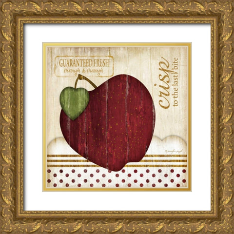 Crisp Gold Ornate Wood Framed Art Print with Double Matting by Pugh, Jennifer