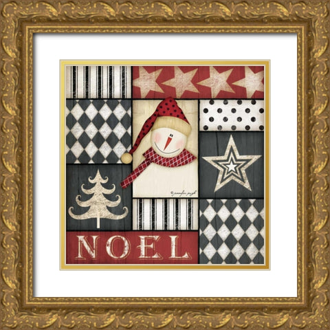 Noel Sowman Gold Ornate Wood Framed Art Print with Double Matting by Pugh, Jennifer