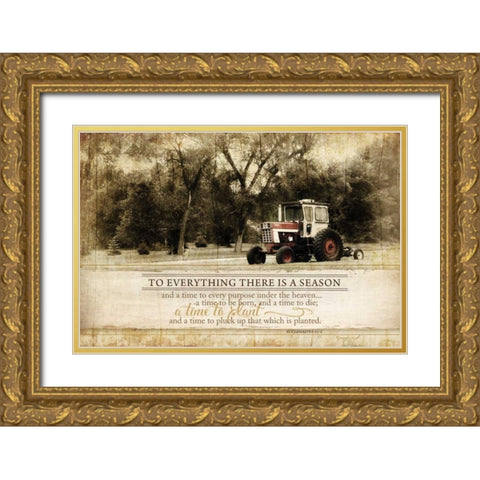 Everything There is a Season Gold Ornate Wood Framed Art Print with Double Matting by Pugh, Jennifer