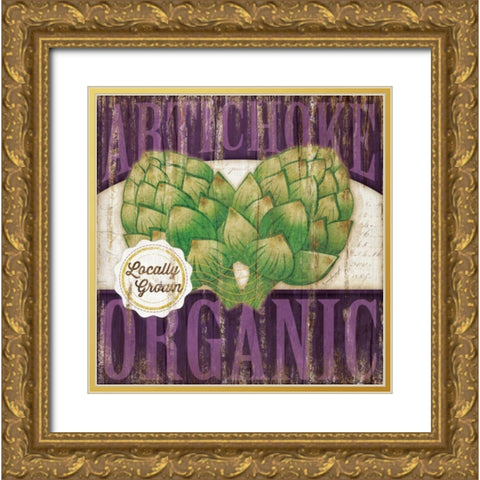 Artichoke Gold Ornate Wood Framed Art Print with Double Matting by Pugh, Jennifer