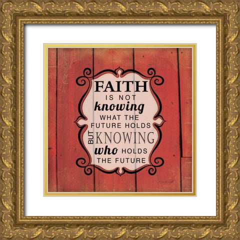 Knowing Who Holds the Future Gold Ornate Wood Framed Art Print with Double Matting by Pugh, Jennifer